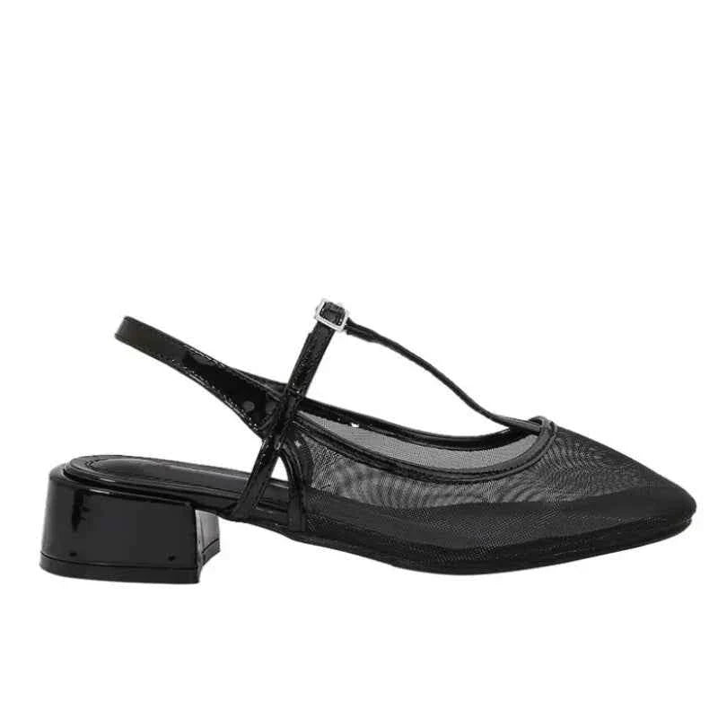 Black Mesh Women Shoes