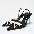 Black Sequins High Heels Women