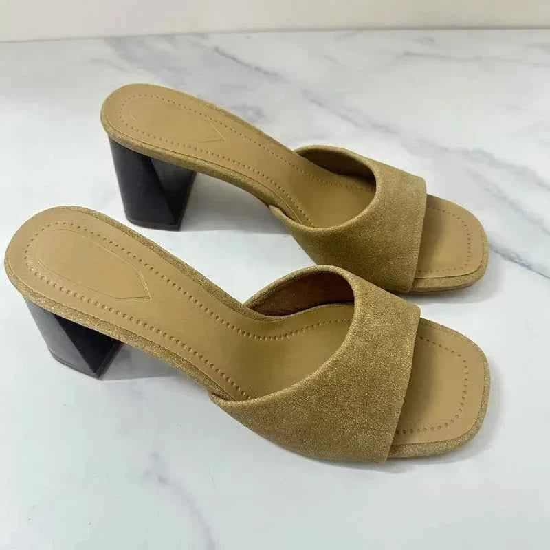 Block Heels Women Sandals High Quality