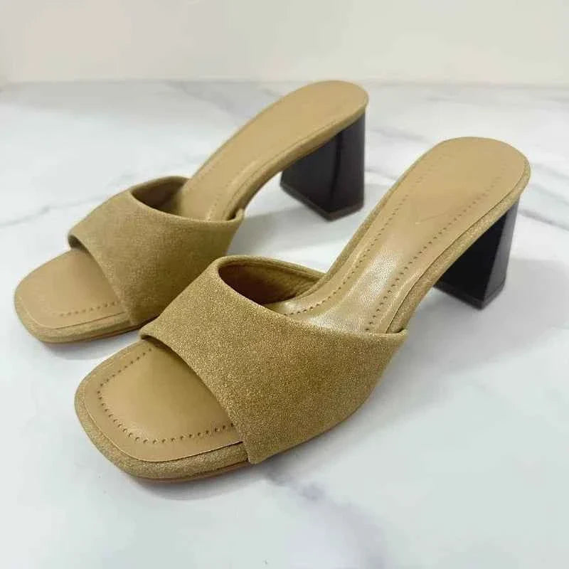 Block Heels Women Sandals High Quality