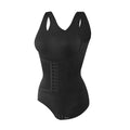 Bodysuit Shapewear With Zipper Belt Women Tummy Control - black / XXL