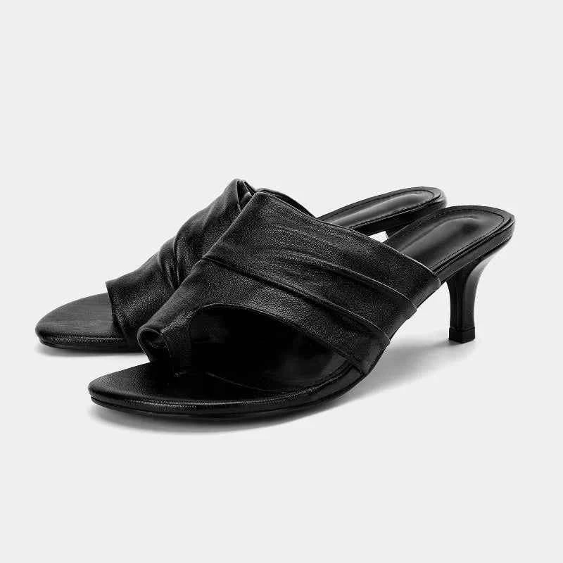 Brand Clip Toe Soft Suede High Heels Women Shoes