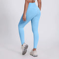 Bright Yoga Pants Outer Wear Nude Feel Hip Lifting - 5038 Cerulean Blue / 10 XL - Other
