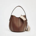 Bucket Bag Shoulder Handbags Wallet with Removable Pocket - light brown