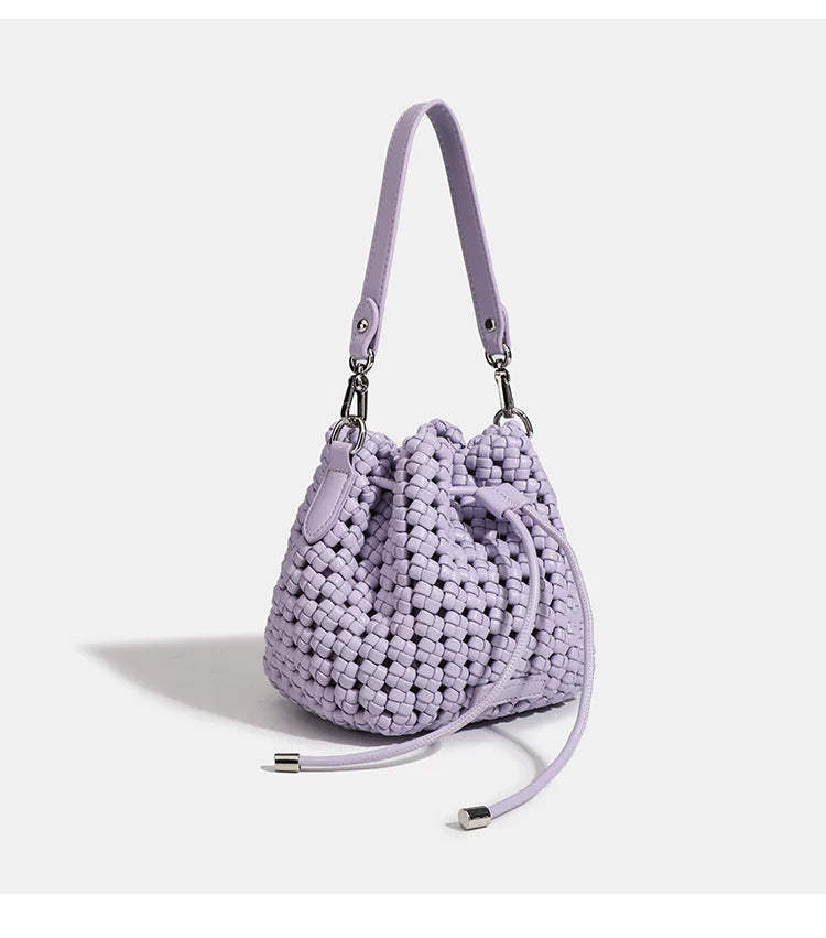 Bucket Bags With Leather Handles Large Cross Bag - lilac / 22cmx22cmx10cm / CHINA