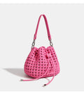 Bucket Bags With Leather Handles Large Cross Bag - Rose pink / 22cmx22cmx10cm / CHINA