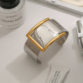 Buckle Design Bracelet Stainless Steel Gold Silver Color - JDB0312001-PS