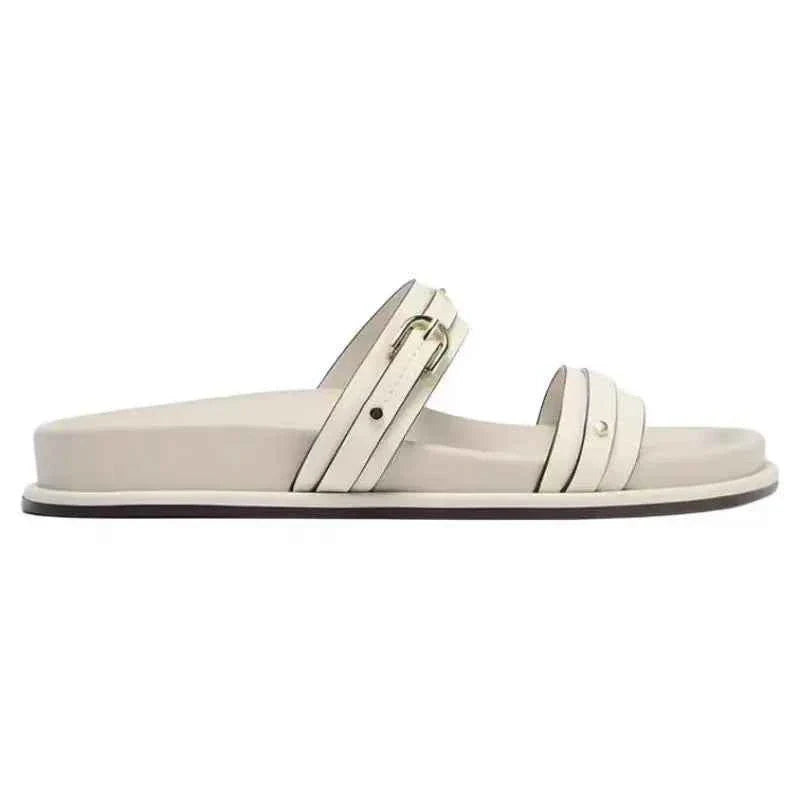 Buckle Flat Sandals For Women