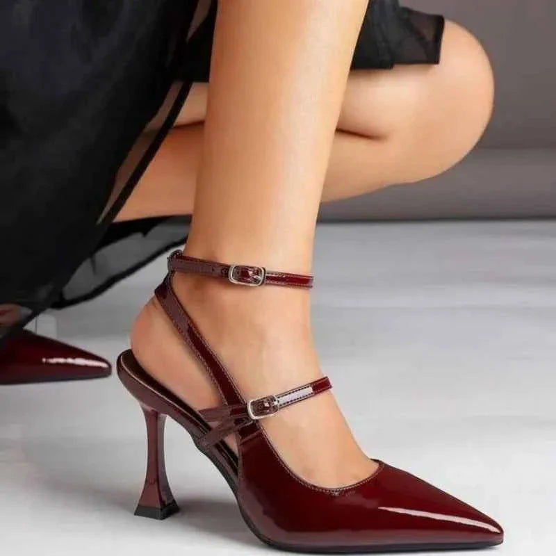 Buckle Strap Women's High Heels