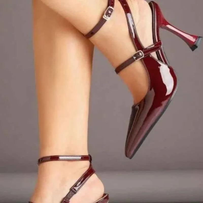 Buckle Strap Women's High Heels