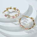 Butterfly Earrings Hollow Multi-layer Big Circle Ear Hook - electronic accessories