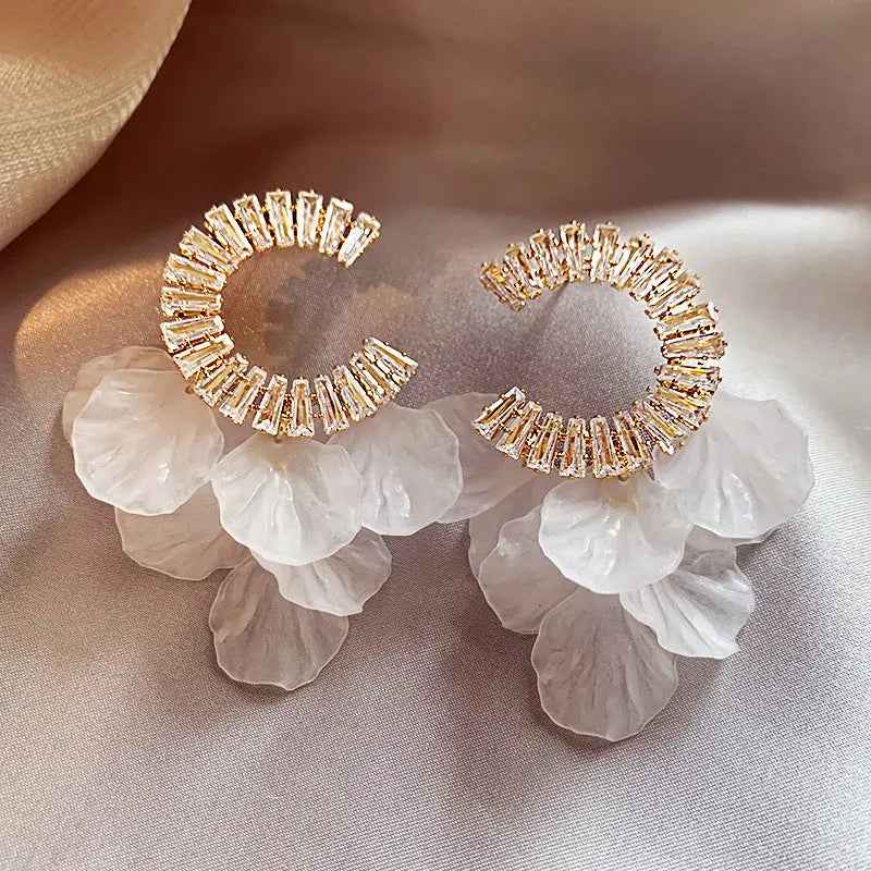 C- Ring Shell Tassel Delicate Earrings Women - electronic accessories