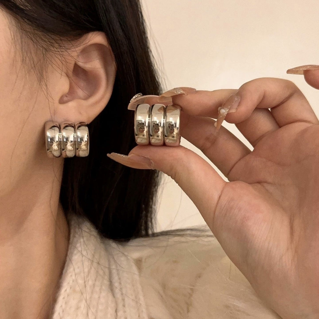 C- Shaped Personality Wild Earrings - electronic accessories