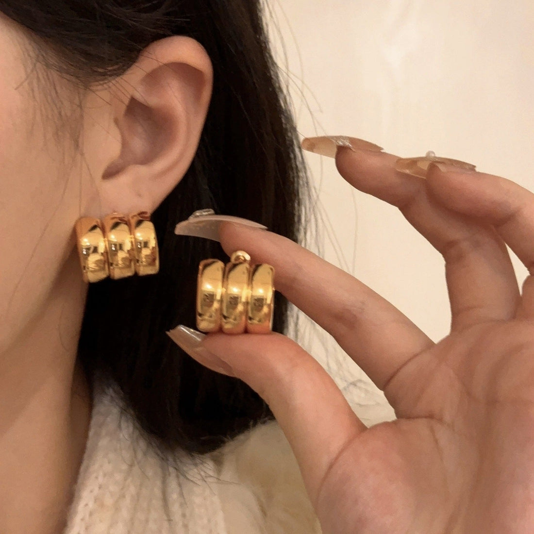 C- Shaped Personality Wild Earrings - electronic accessories