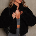 Fashion Cashmere Cardigan Short Jacket Lamb Wool Coat Women - Norellé