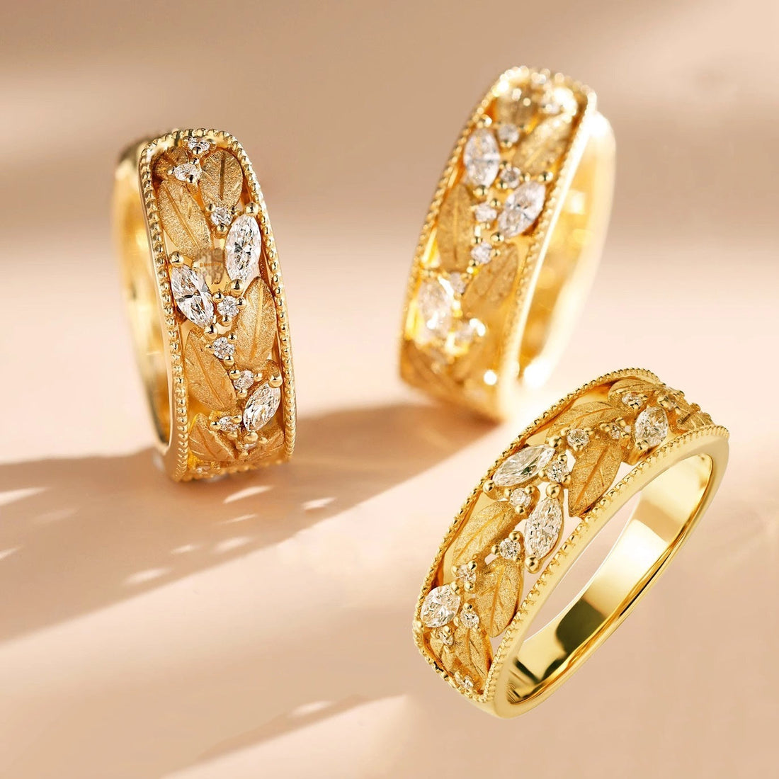 Retro Fashionable Horse Eye Diamond Laurel Earrings - Norellé