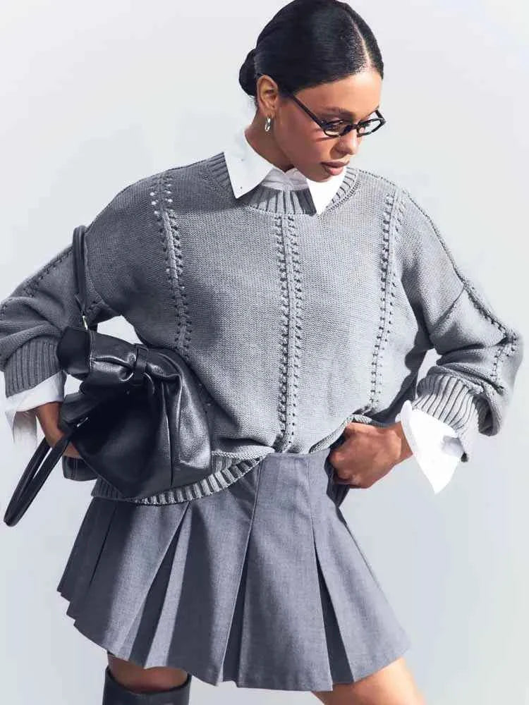 Casual Hollow Out Sweater Women