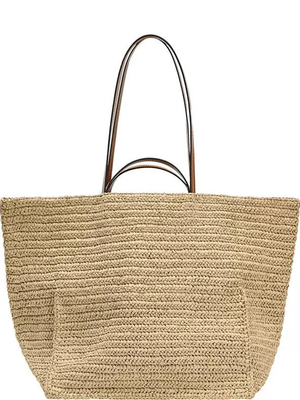 Casual Large Capacity Straw Tote Bag