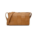 Casual Woven Bag Crossbody Small Square - Brown