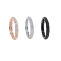 Three-color Full Rhinestone Zircon Ring Niche High Sense Women's Ring Ring - Norellé
