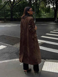 Chic Lapel Double Breasted Lady Oversize Jacket