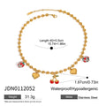 Chubby Love Cherry Pendant Necklace Stainless Steel - JDN0112052
