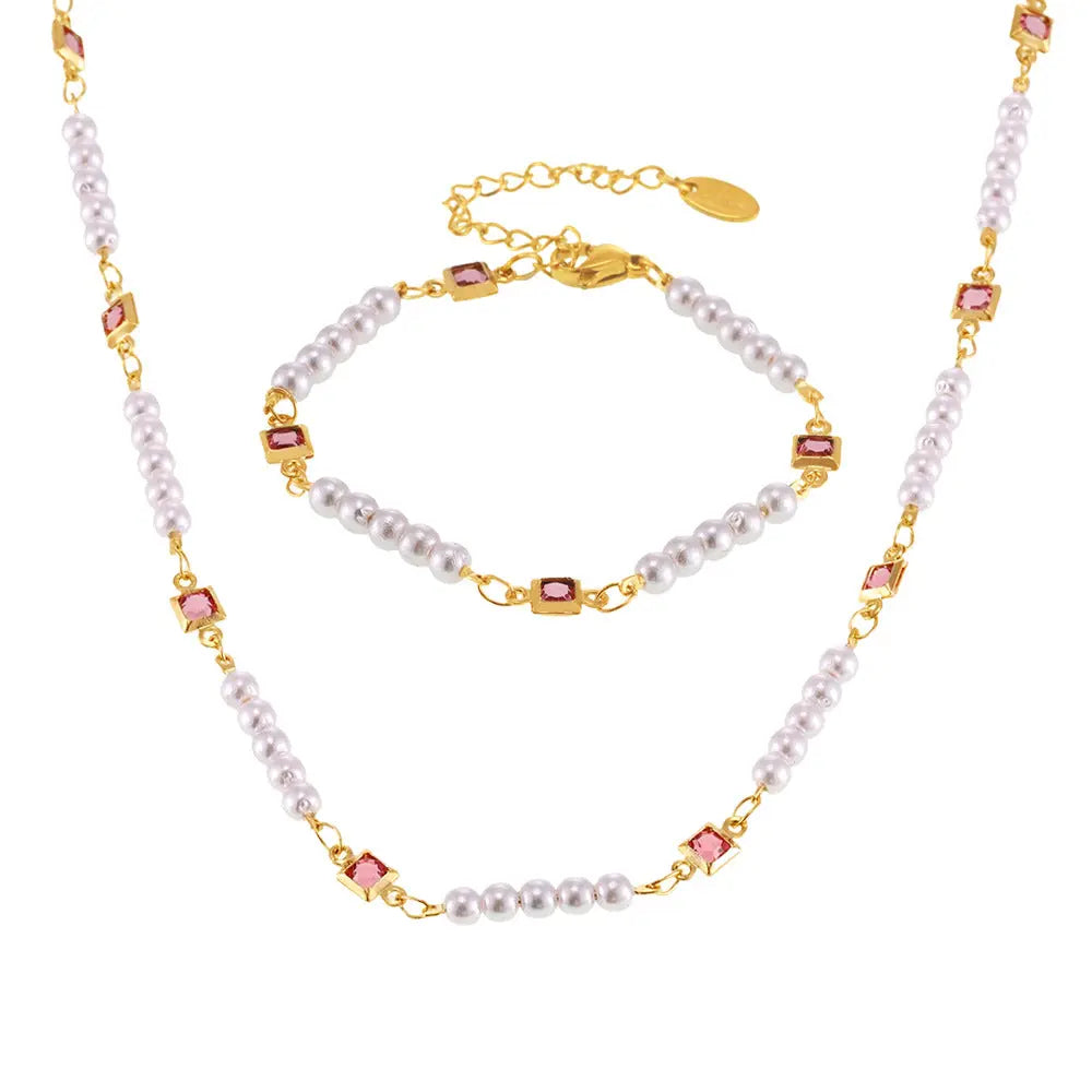 Clavicle Chain Bracelet Women’s Jewelry Suit - electronic accessories