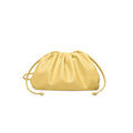 Cloud-patterned Ruffles Women’s Underarm Bag - Small size light yellow