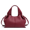 Cloud Shaped Handbag Single Shoulder Crossbody Soft PU Leather - 25*15 * 13cm / Burgundy