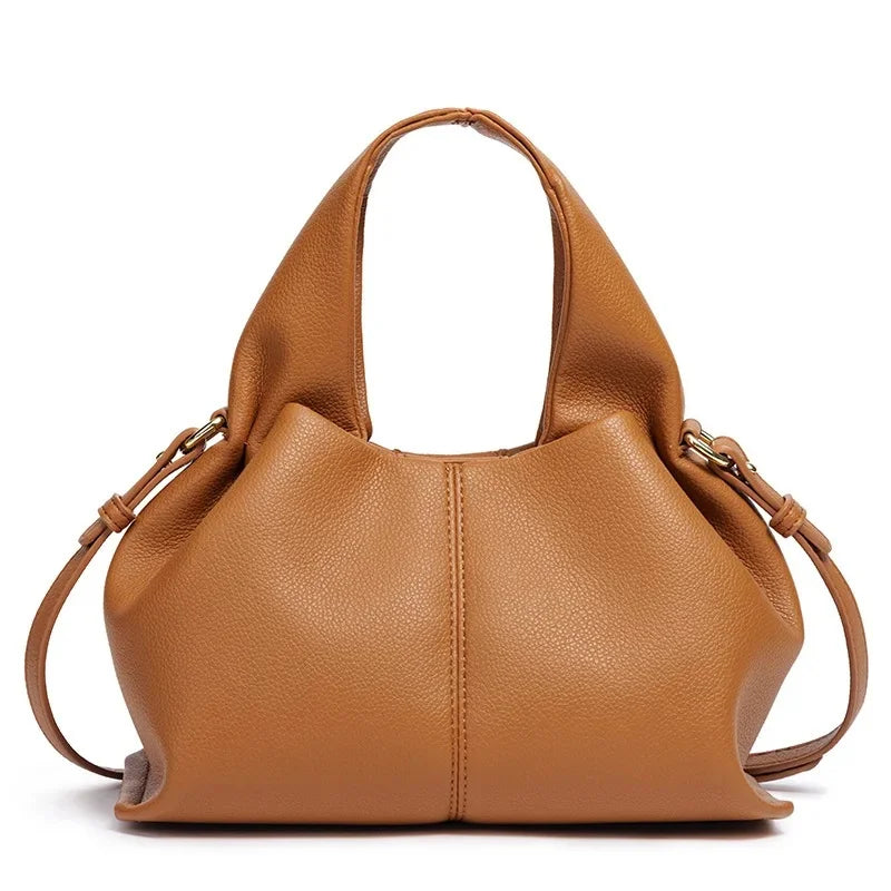 Cloud Shaped Handbag Single Shoulder Crossbody Soft PU Leather