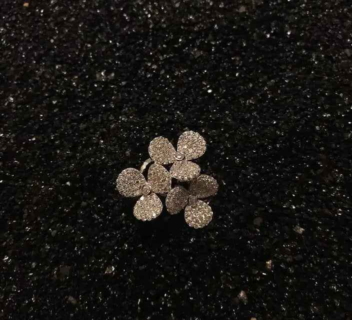 Clover Female Opening Sweet Instafamous All-match Ring - Adjustable - electronic accessories