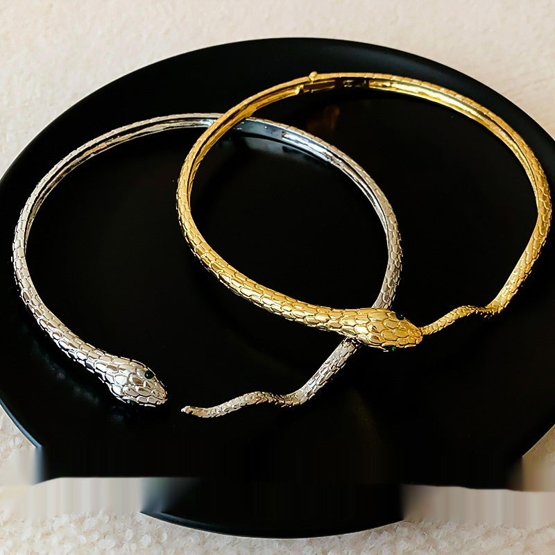 Cold Wind Diamond Snake Necklace Ornament - electronic accessories