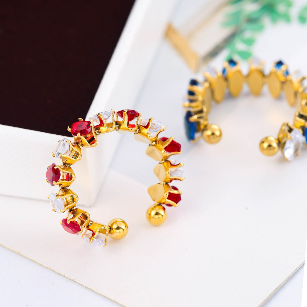Color Zircon Ins Fashion Ring For Women - electronic accessories