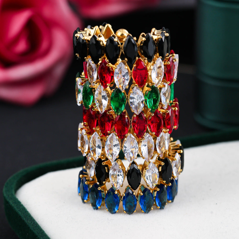 Color Zircon Ins Fashion Ring For Women - electronic accessories