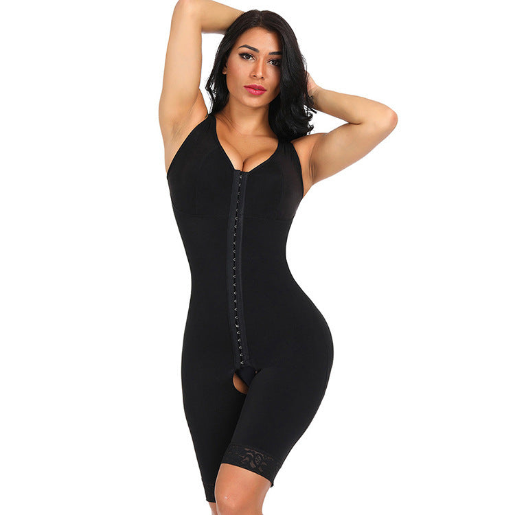 Conjoined Body Shapewear For Women Without A Crotch - Black / 2XL