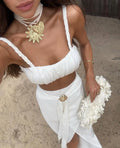 Cover Up Skirt Beach Women Tube Top Three-piece Elegant And Pretty Dress