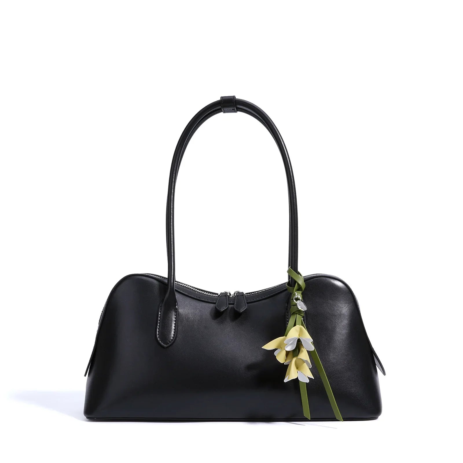 Cowhide Underarm Bag Genuine Leather - Fruit green / 35-11-18cm / CHINA