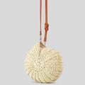 Creative Conch Design Straw Shoulder Bags