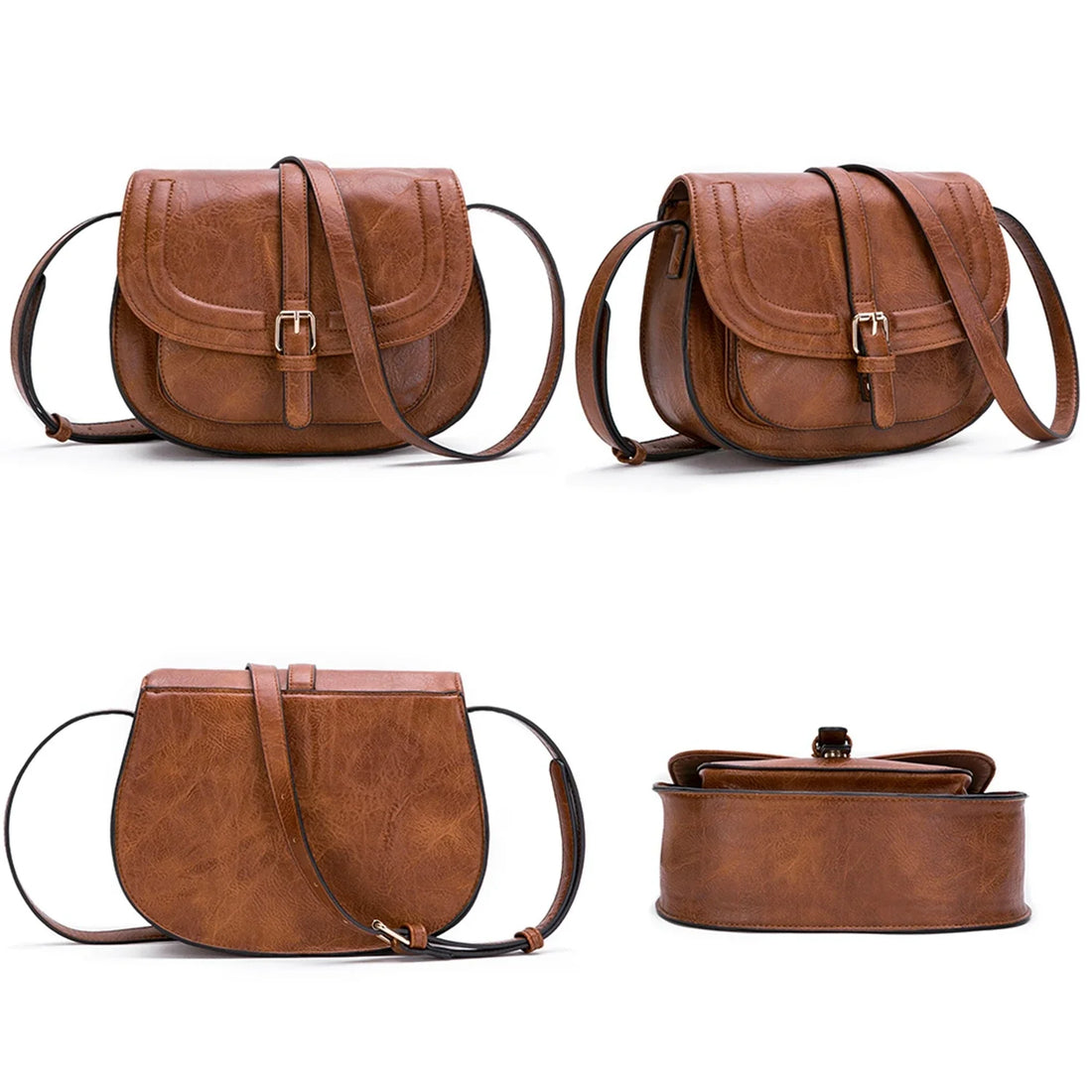 Crossbody Bags for Women - CT20154E-BROWN