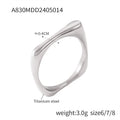 18K Gold Retro Easy Matching Design Geometric Inlaid Zircon Ring - Norellé