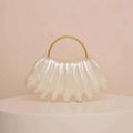 Designer Women Acrylic Mini Pearl White Ivory Bag