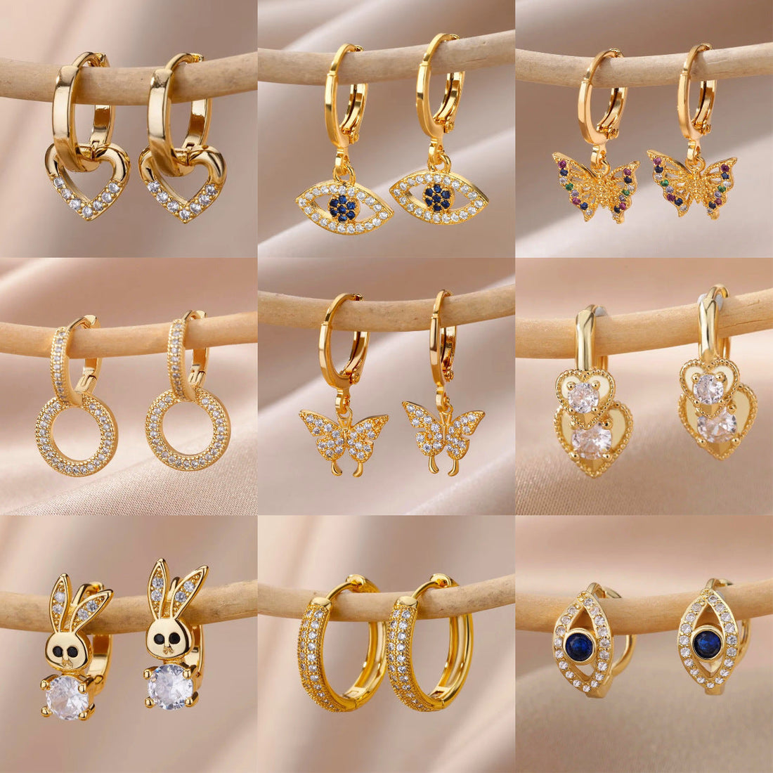 Diamond Butterfly Titanium Steel Ear Clip Women’s Light Luxury Accessories - electronic accessories