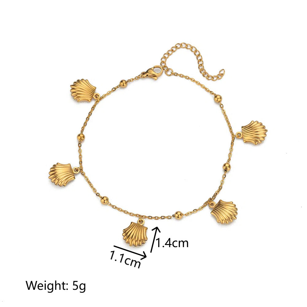 Dolphin Starfish Shell Pendant Ocean Series Anklet - electronic accessories