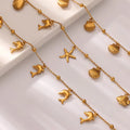 Dolphin Starfish Shell Pendant Ocean Series Anklet - electronic accessories