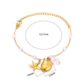 Dolphin Starfish Shell Pendant Ocean Series Anklet - G6251659 - electronic accessories