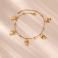 Dolphin Starfish Shell Pendant Ocean Series Anklet - G726477 - electronic accessories