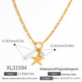 Double-layer Twin Titanium Steel Color-preserving Clavicle Chain - XL31594 - electronic accessories
