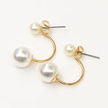 Double Shell Pearl Ear Studs - electronic accessories