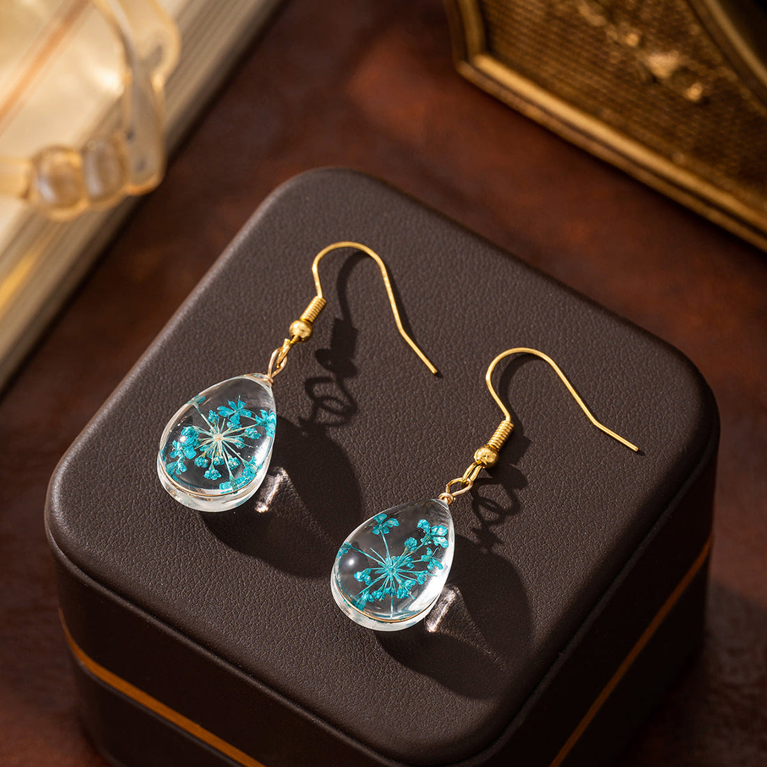 Drop-shaped Transparent Dream Glass Ball Earrings - electronic accessories