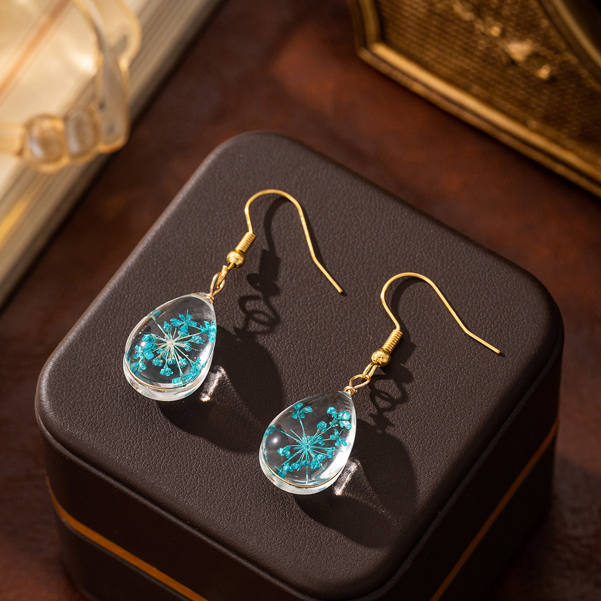 Drop-shaped Transparent Dream Glass Ball Earrings - electronic accessories
